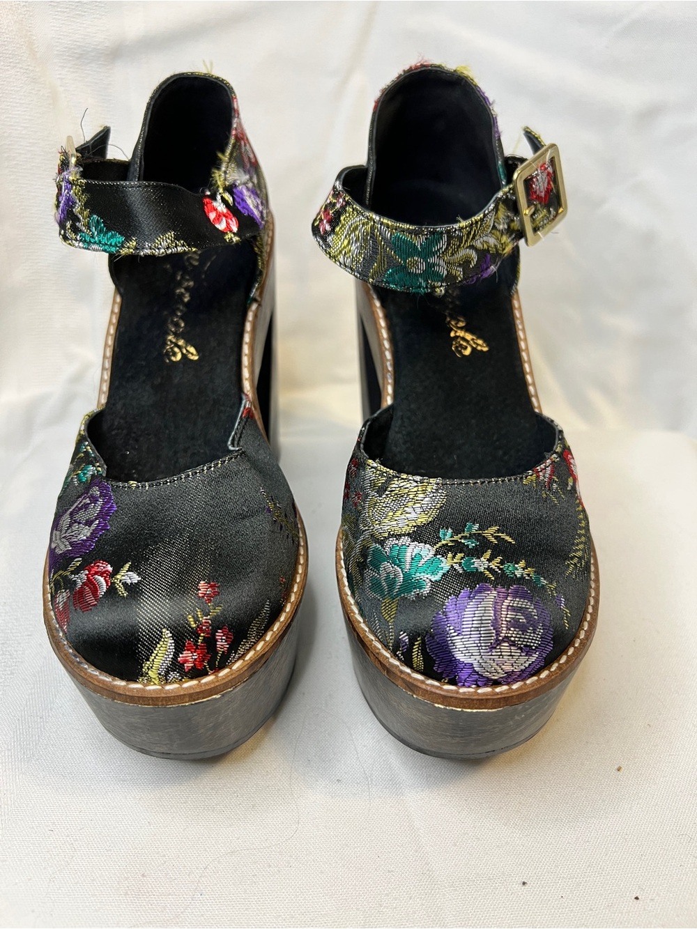 EUC Free People Starlet Platform Brocade Mary Jane’s. Women’s size 37 - Picture 2 of 9